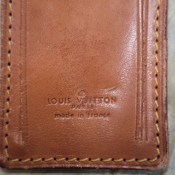 Louis Vuitton Vachetta Luggage Tag and Strap with silver-tone hardware - Picture 8 of 13